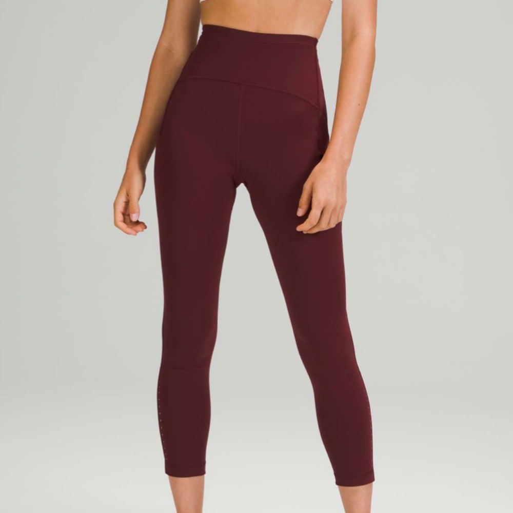 Lululemon Swift Speed High-Rise Tight 23" - Red Merlot